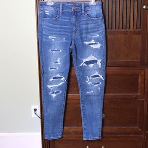 American Eagle Hi-rise cropped jeans